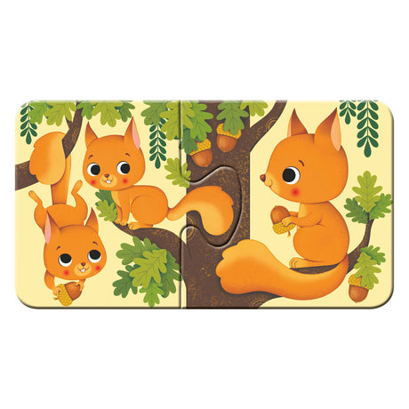 Ravensburger Tiere und ihr kleines Puzzle, 9x2st.