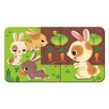 Ravensburger Tiere und ihr kleines Puzzle, 9x2st.