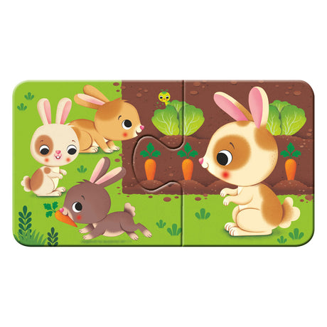 Ravensburger Tiere und ihr kleines Puzzle, 9x2st.