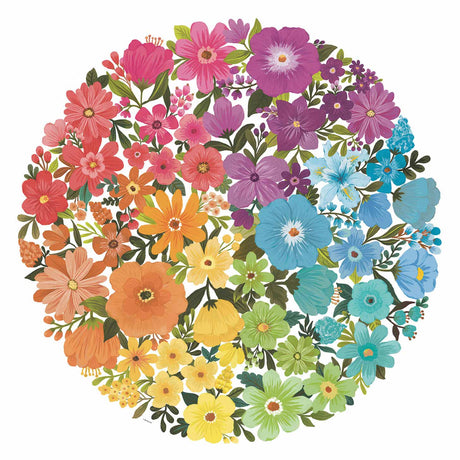 Ravensburger -Farbkreis Rätsel - Blumen, 500st.