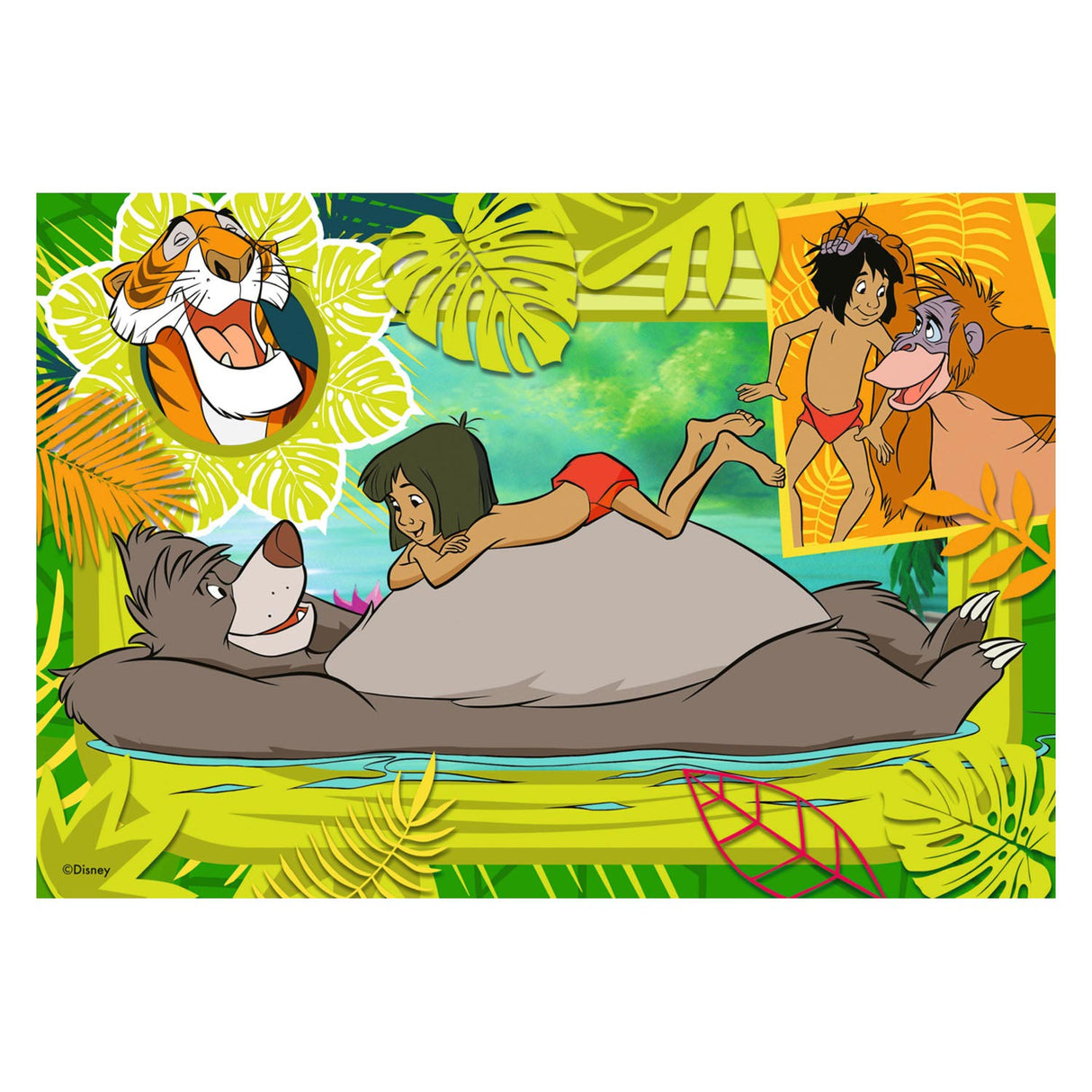 Ravensburger Disney Classics: Dombo und Jungle Book Bein Puzzle, 2x12st.