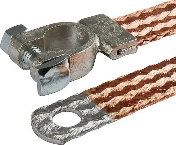 Herth+Buss Erdungsband Batt.Erdungsbänder 400mm m.Klemmenblock