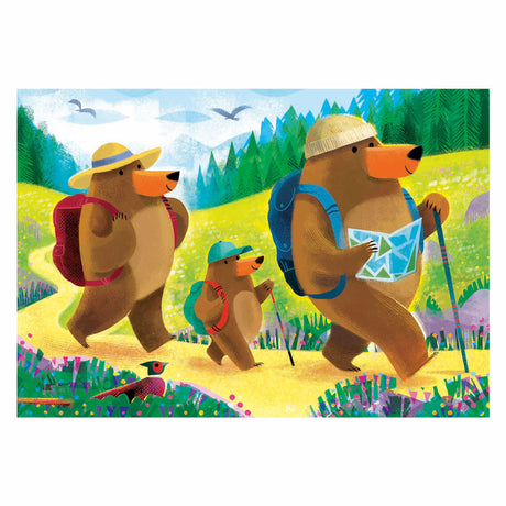 Ravensburger Puzzle Bär Familienurlaub - 2x24 Teile.