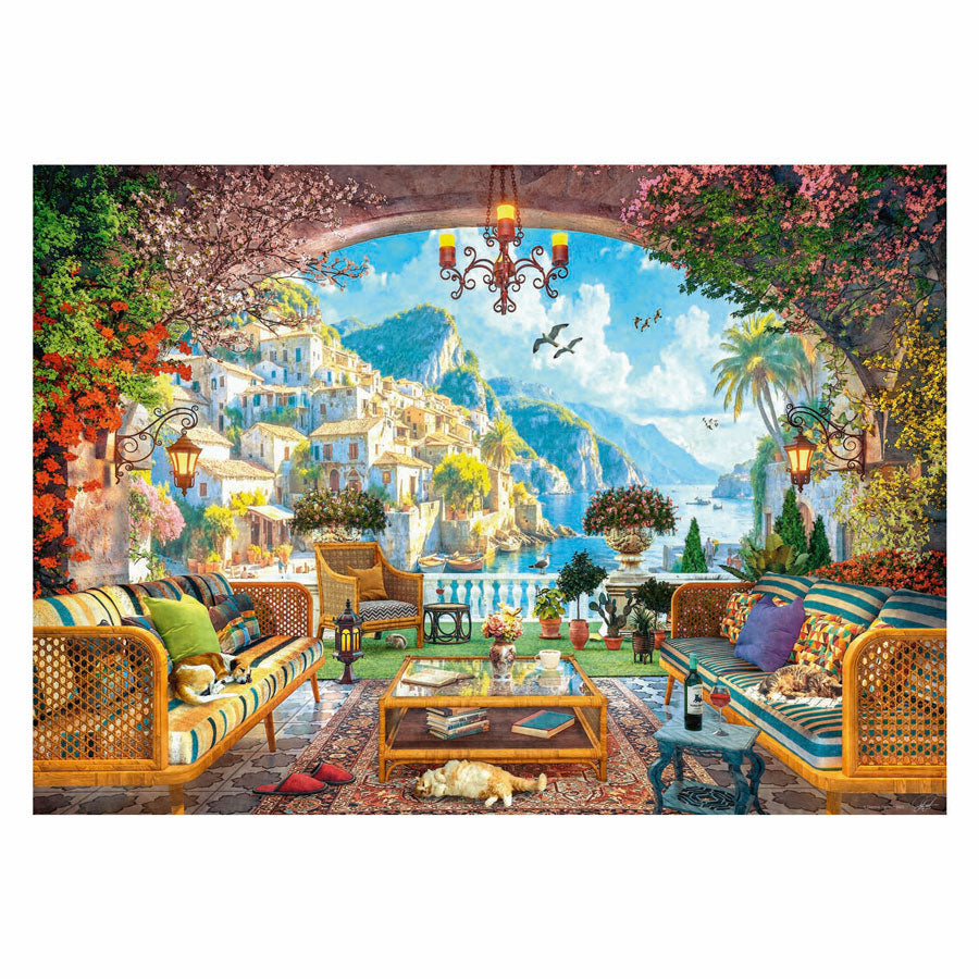 Ravensburger Puzzle Mittelmeerterrassenblick 1000 Teile