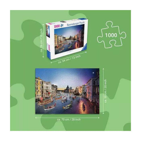 Ravensburger Puzzle Venedig vom Tag zur Nacht - 1000 Teile.