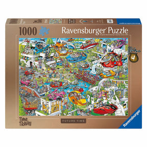 Ravensburger Ray's Comic-Serie: Time Travel 4 – Future Time – Cartoon-Puzzle – 1000 Teile