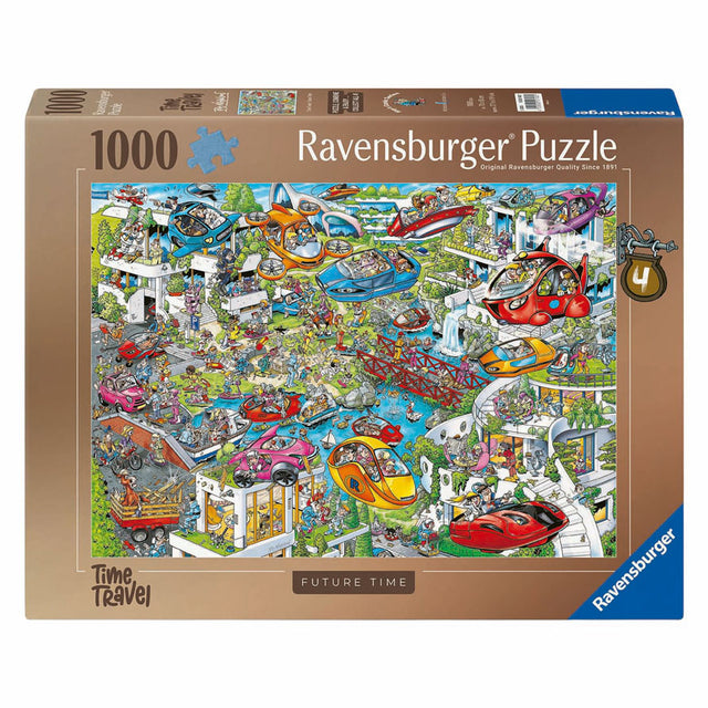 Ravensburger Ray's Comic-Serie: Time Travel 4 – Future Time – Cartoon-Puzzle – 1000 Teile
