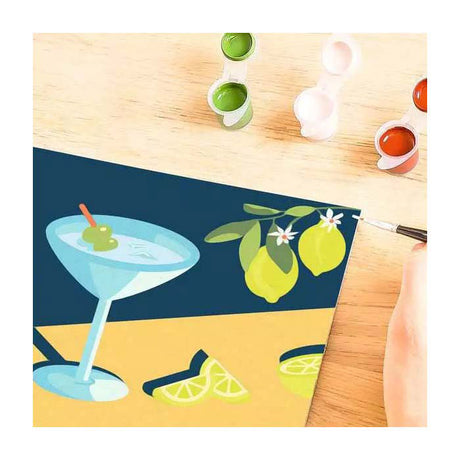 Ravensburger Malen nach Zahlen Kreativpaket Zitrone Leinwand 20x20 cm.