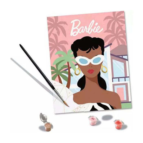 Ravensburger Malen nach Zahlen Barbie 1959 Kreativpaket für Erwachsene.