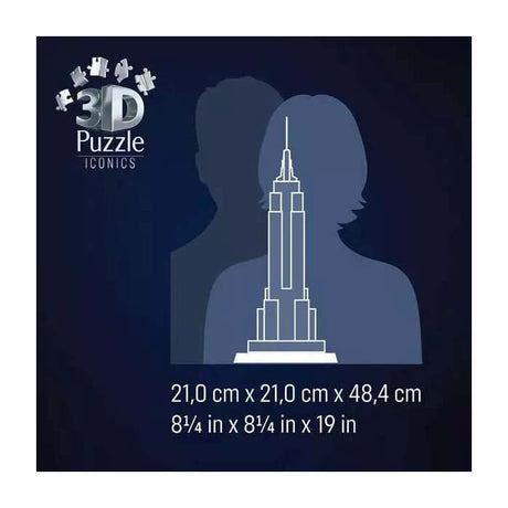 Ravensburger 3D-Puzzle Icons Empire State Building – mit Licht – 241.