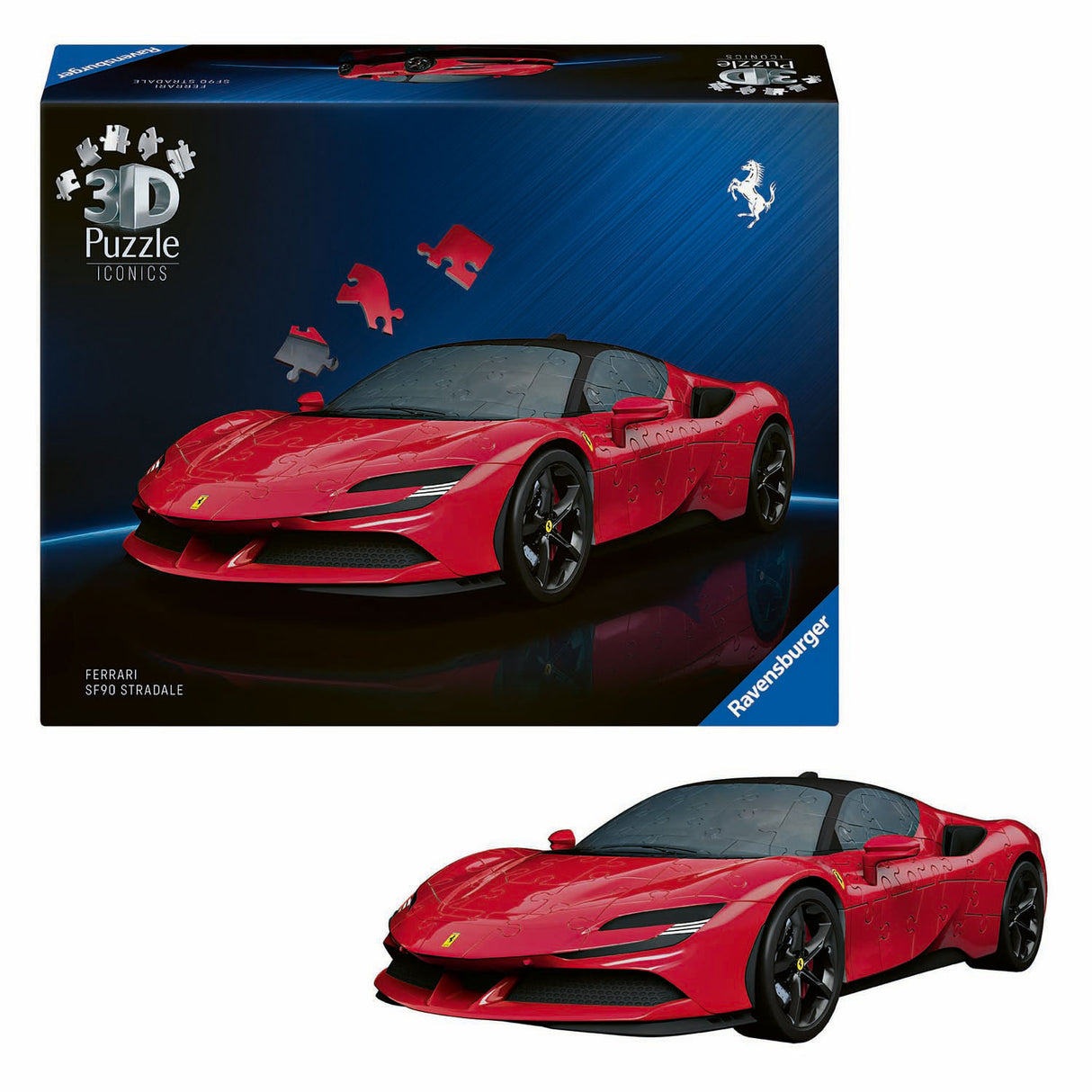 Ravensburger 3D-Puzzle Iconic Ferrari SF90 Stradale - 163 Teile.