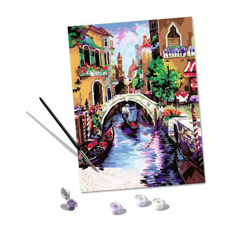 Ravensburger Malen-nach-Zahlen-Set – Venedig-Kunstleinwand für Erwachsene.
