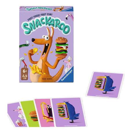 Ravensburger – Kartenspiel Snackaroo – Geschwindigkeit und Gedächtnis