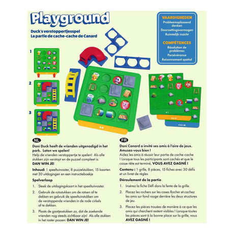 Ravensburger thinkfun – Freunde: Spielplatz – Brettspiel – Französisch-Niederländisch