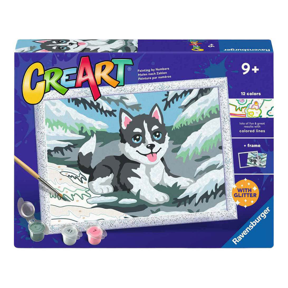 Ravensburger – Creart: Cheeky Husky – Malen nach Zahlen