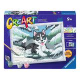 Ravensburger – Creart: Cheeky Husky – Malen nach Zahlen