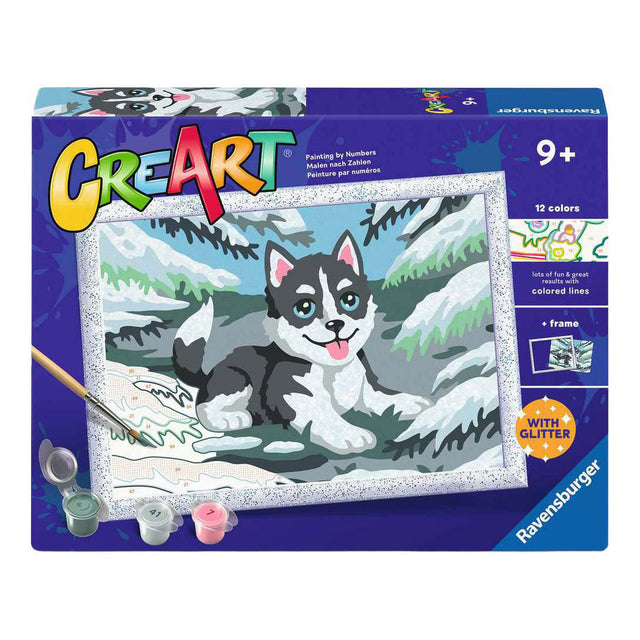 Ravensburger – Creart: Cheeky Husky – Malen nach Zahlen