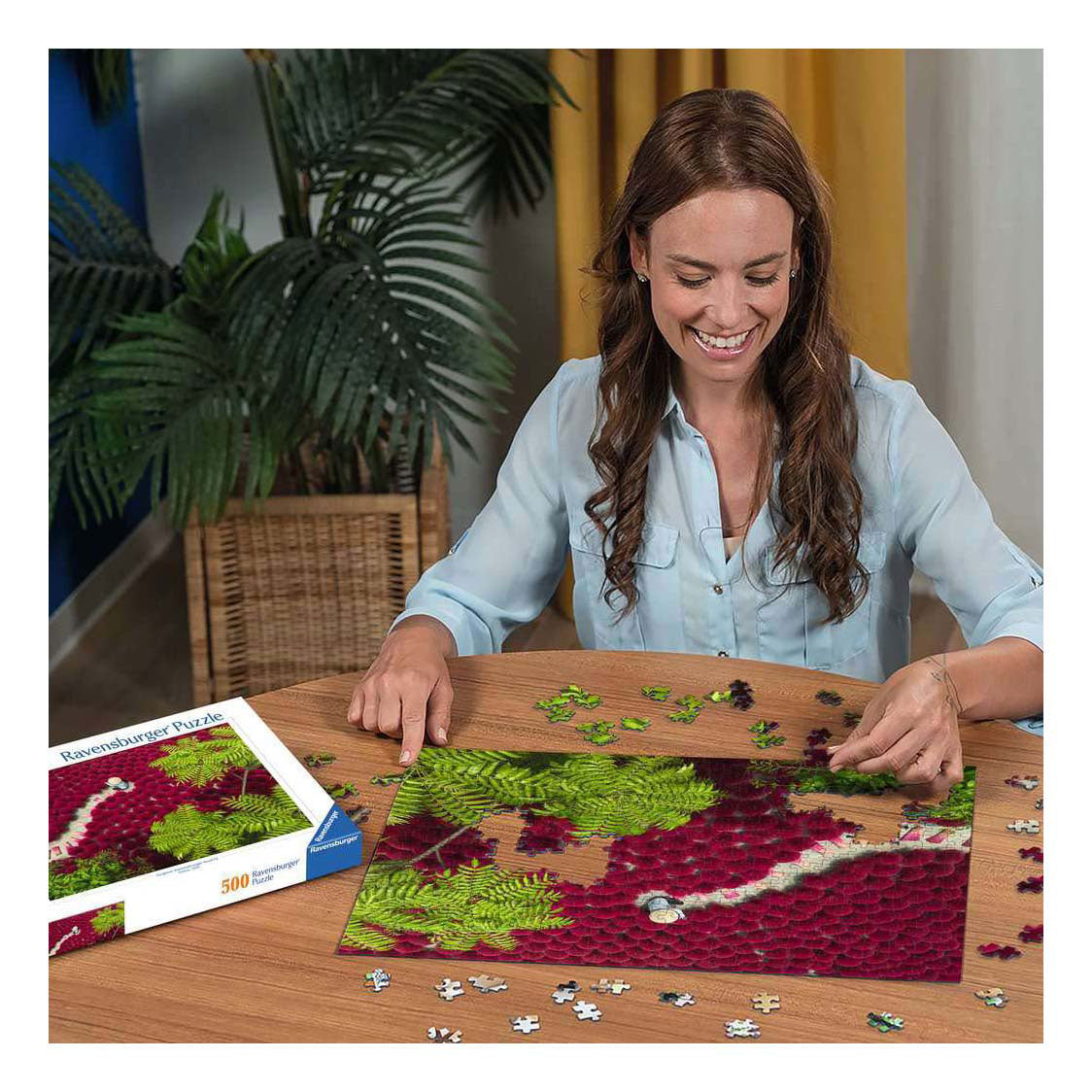 Ravensburger – ein Meer aus Rot – Puzzle – 500 Teile