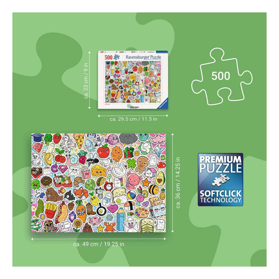 Ravensburger – Kawaii – Puzzle – 500 Teile