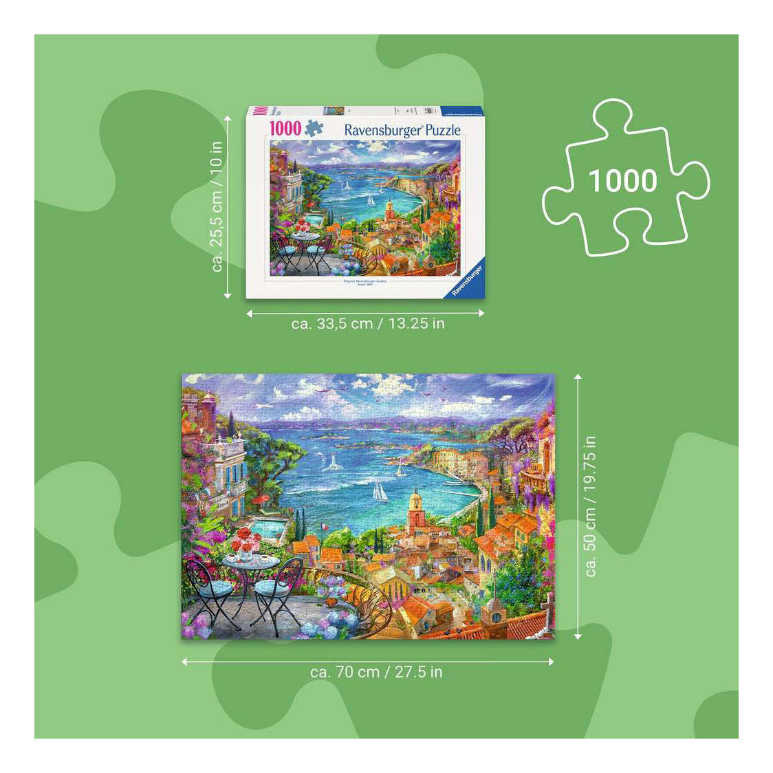 Ravensburger – Puzzle – 1000 Teile – 70 x 50 cm