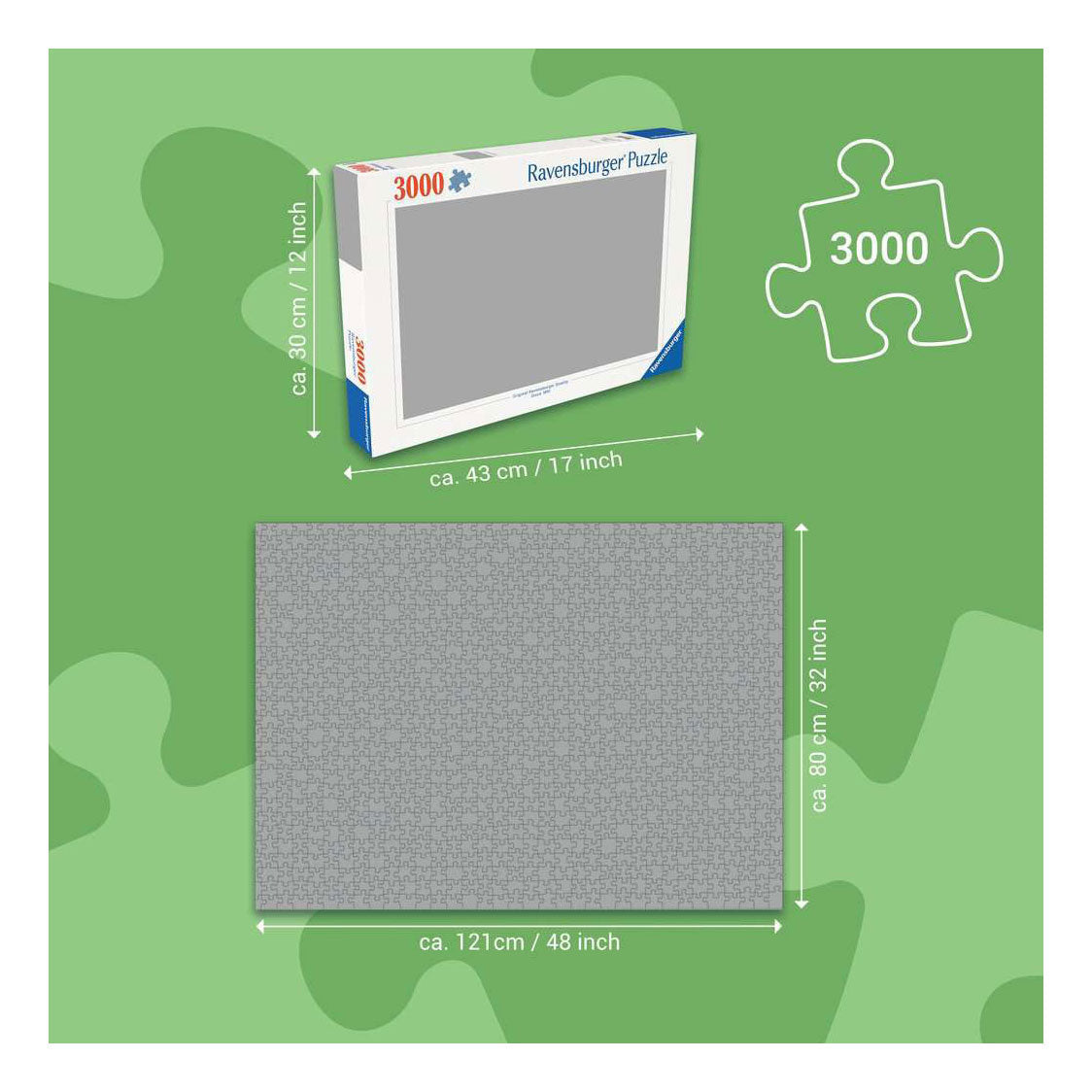 Ravensburger – Puzzle – 3000 Teile – 121 x 80 cm
