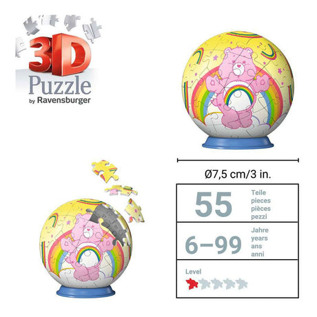 Ravensburger – Care Bears: Cheer Bear – 3D-Puzzleball – 55 Teile