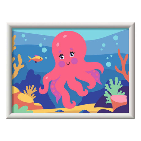 Ravensburger – Creart: Oktopus (Neon) – Malen nach Zahlen