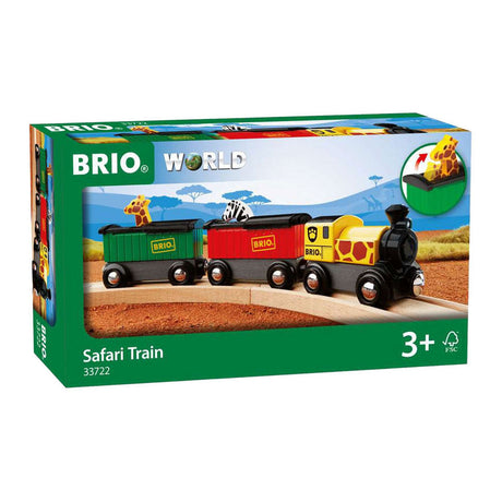 Brio-Zug mit Safaritieren – Gleisteil für 3+ Jahre – 33722