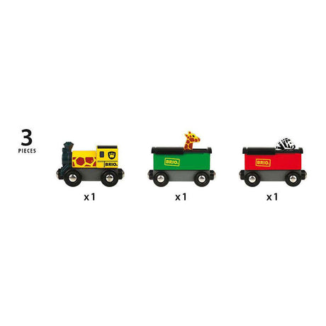 Brio-Zug mit Safaritieren – Gleisteil für 3+ Jahre – 33722