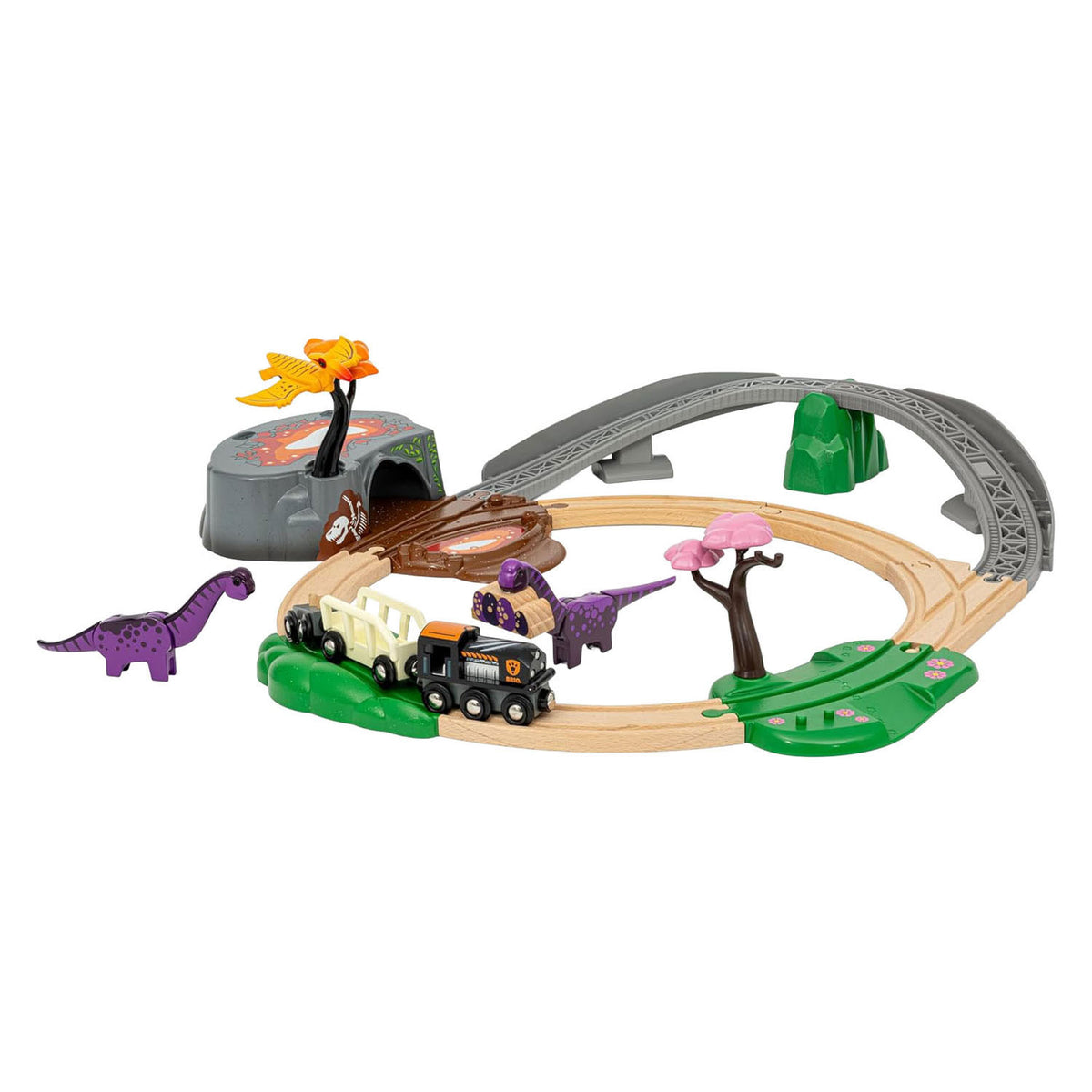 Brio Bahngleis-Abenteuerset – Dinosaurier – 21-teilig