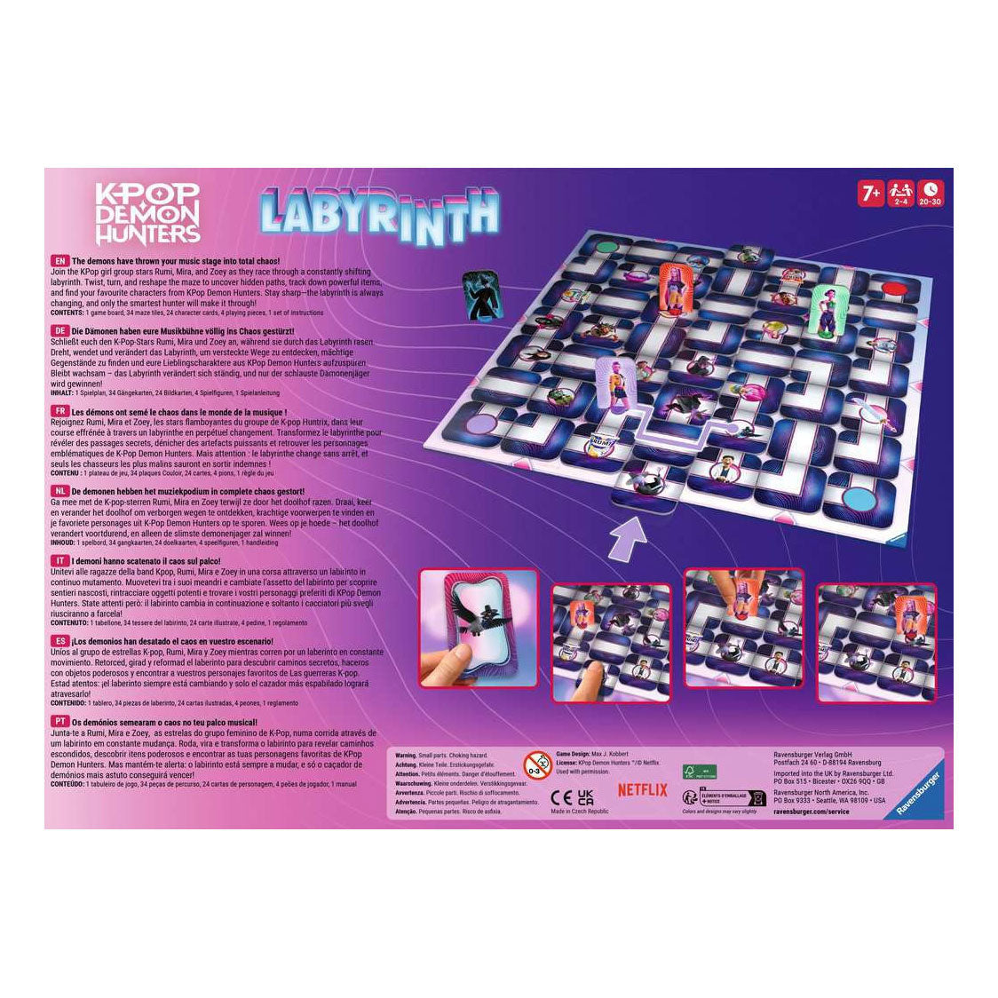 Ravensburger labyrinth kpop demon hunters - bordspel - familiespel - vanaf 7 jaar