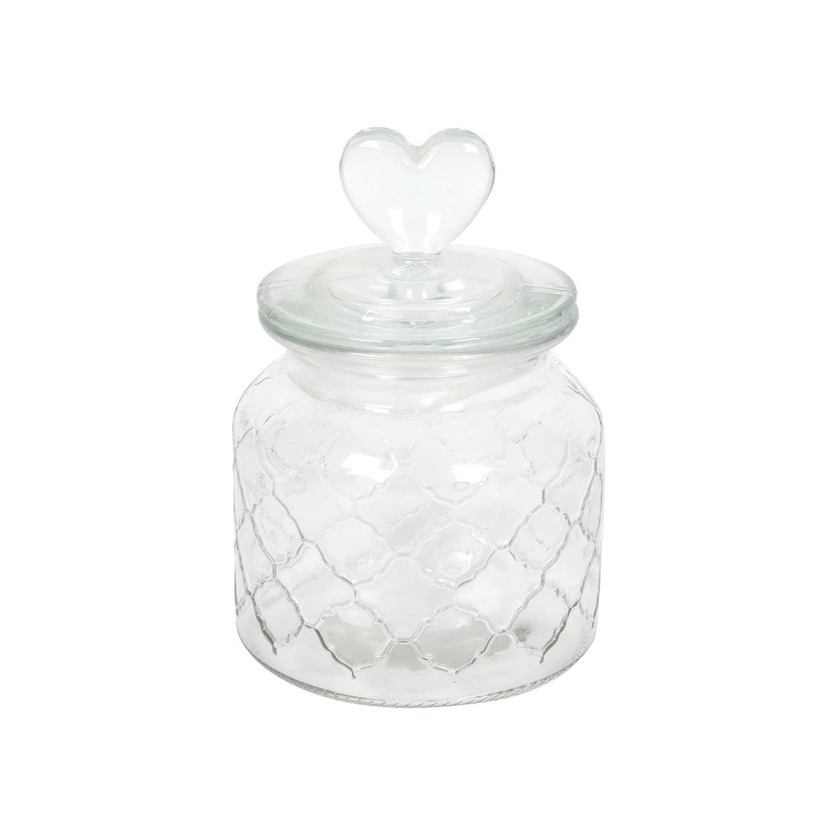 Vorratsdose Glas Herz 10,5x17cm