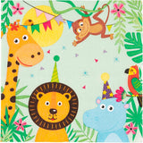 Creativ Company Servietten, Partytiere, Größe 33x33 cm, 20 Stück, 1 Box