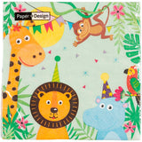 Creativ Company Servietten, Partytiere, Größe 33x33 cm, 20 Stück, 1 Box