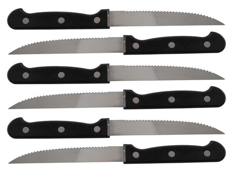 Küchenhelfer Steakmesserset 6-teilig 21,5 cm