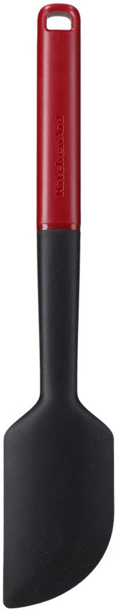 Kitchenaid spatel met punt, pannenlikker, 30 cm, siliconen, kunststof, rood -