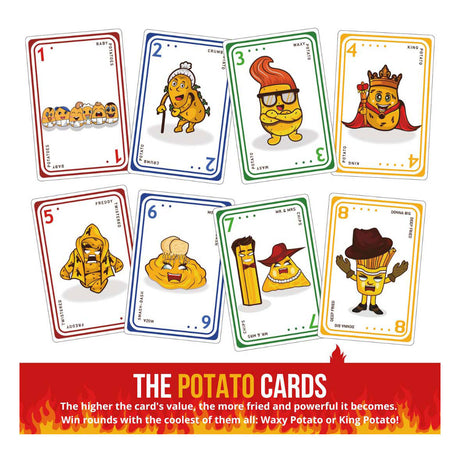 Bratkartoffeln-Kartenspiel, verbrannte Ausgabe (Englisch)