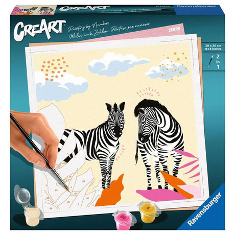Gemälde nach Nummer - Zebra