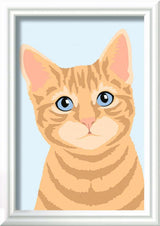 Ravensburger Creart Painting bei Number - Oranje Tabby