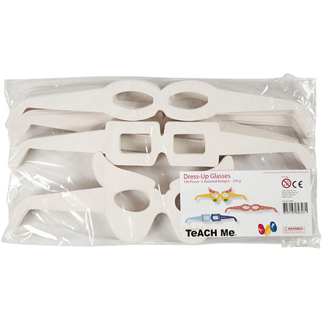 Creativ Firmengläser, H: 4,5-10 cm, L: 32 cm, weiß, 160 Stück 1 Box