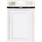 Creativ Company -Karten zum Sticken White, Set von 6