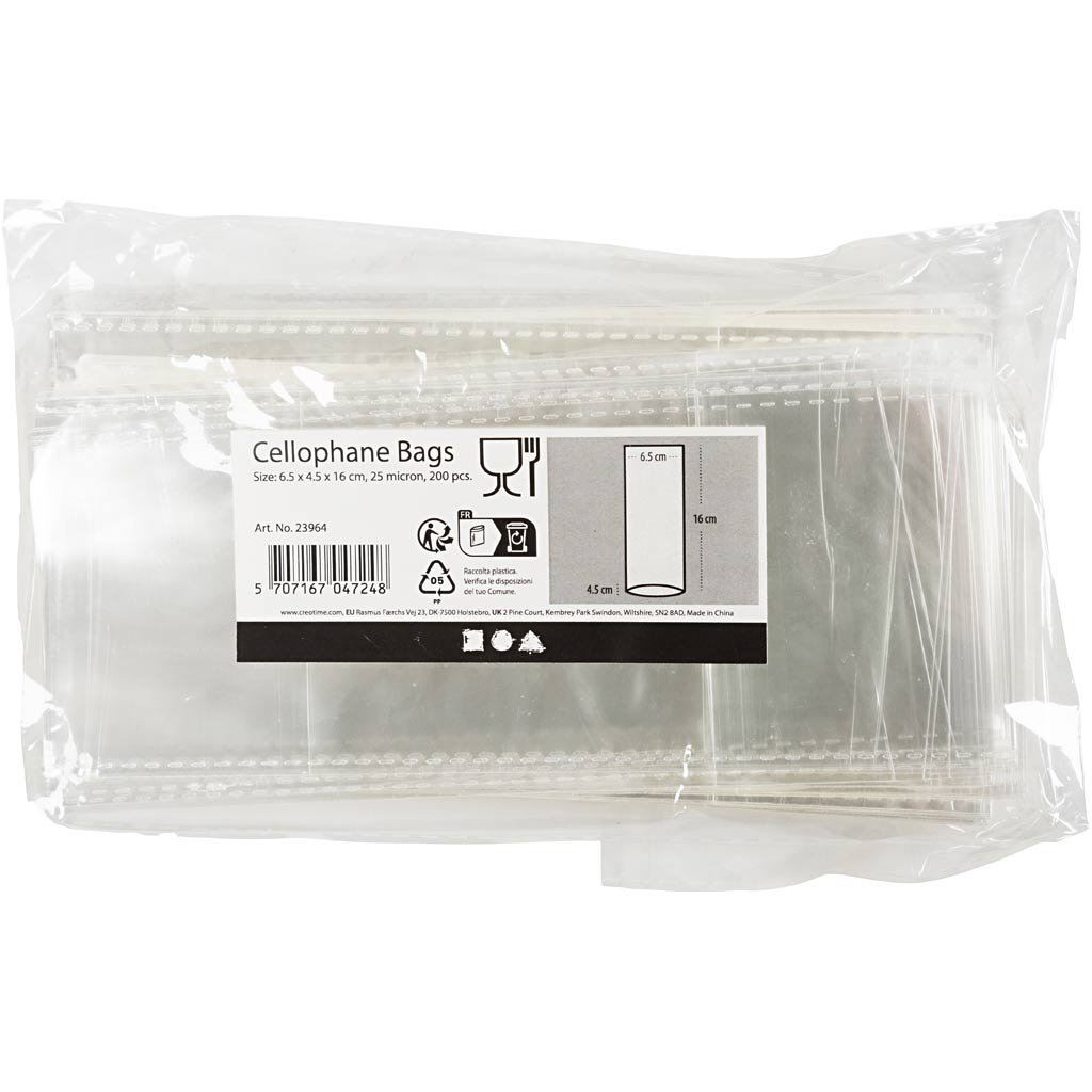 Kreativunternehmen https: www.cchobby.nl cellophane-bag-h-16-cm-dimensions-6-5x4-5-cm-200-piece-1-box