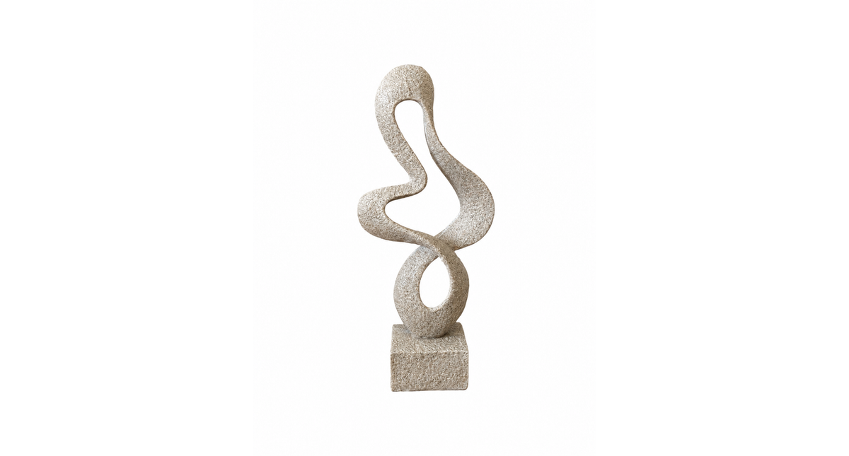 Statue polyresin 12x5,5x27,3cm grey
