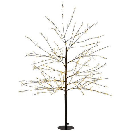 Anna's Collection beleuchteter Baum 600LED klassisch warm H120cm mit Blitzfunktion, Dimmer und 8-Stunden-Timer IP44