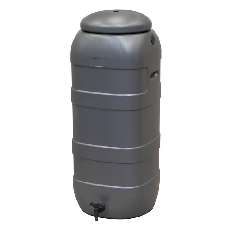 Begreen Regentonne komplett 100 Liter anthrazit ohne Boden