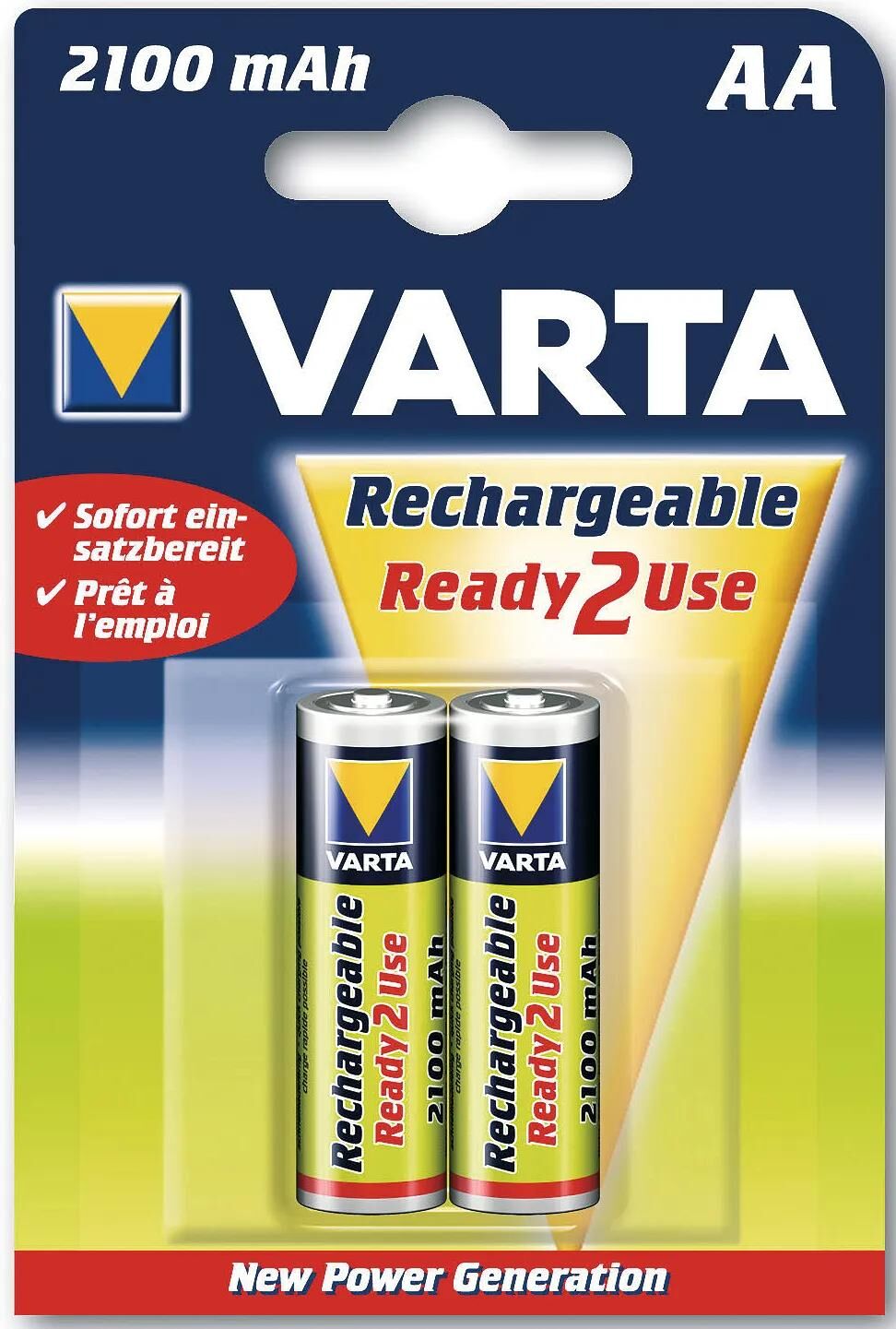 Varta Power-Akku Mignon Power-Akku 2er-sb 2100mah