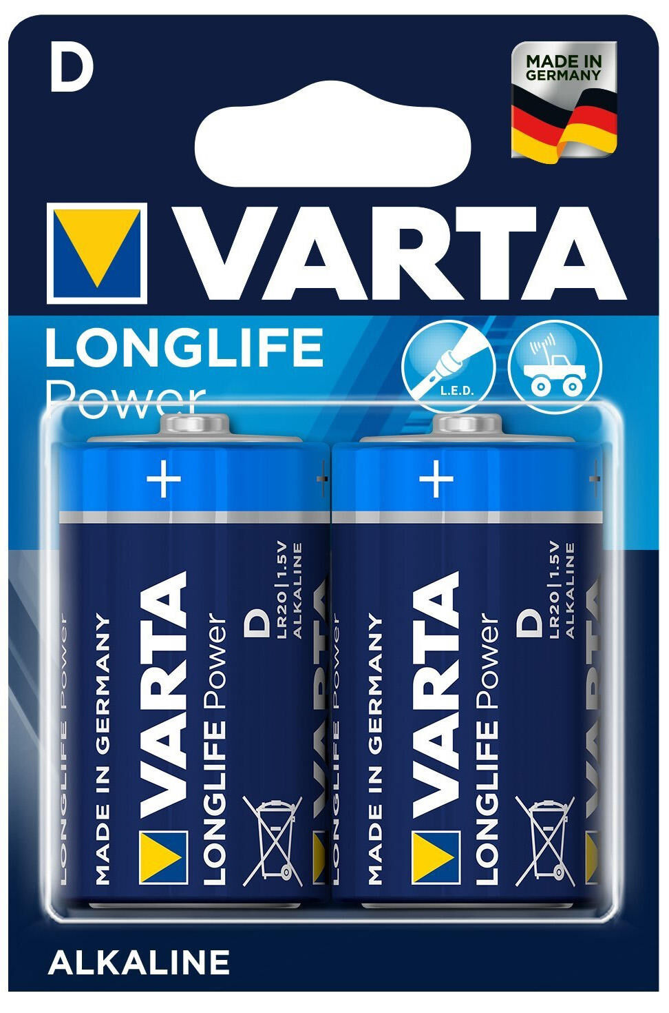 Varta Batterie Longlife Longlife Mono 2-Serie Blister d
