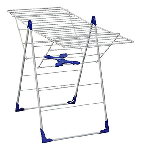 Leifheit 81408 Classic 200 Flex Wäscheständer weiß blau