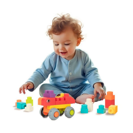 Toi-toys little stars soft bouwstenen in opbergbox - 48st.