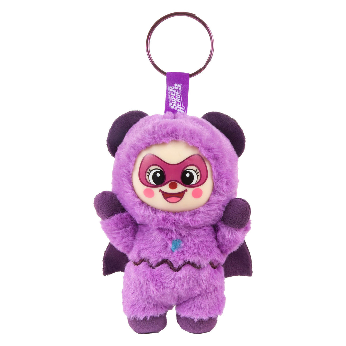 Toi-toys pluchen figuur sleutelhanger super hero - 16cm